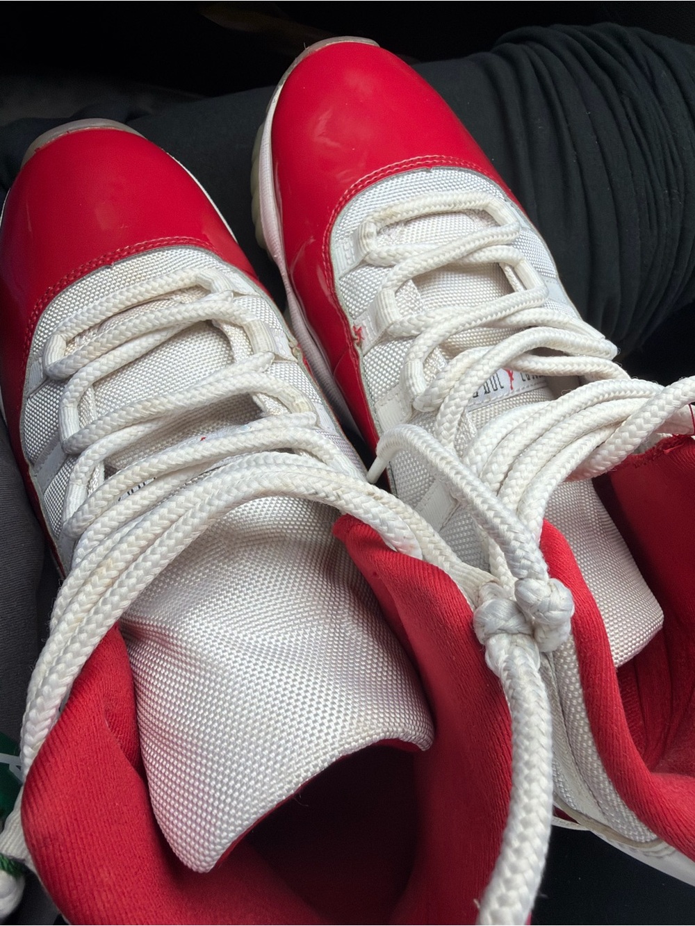 Jordan Red and White Men's Basketball Sneakers